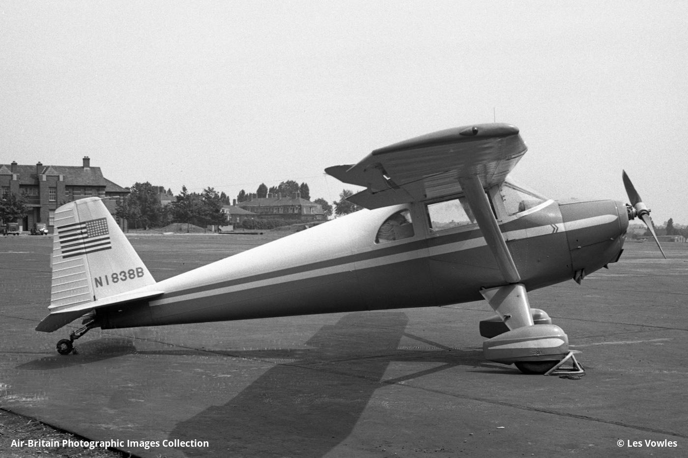 N1838B at RAF Northolt in the London Borough of Hillingdon on July 2, 1953 after returning from Berlin. &nbsp;Photo credit: Les Vowles.
